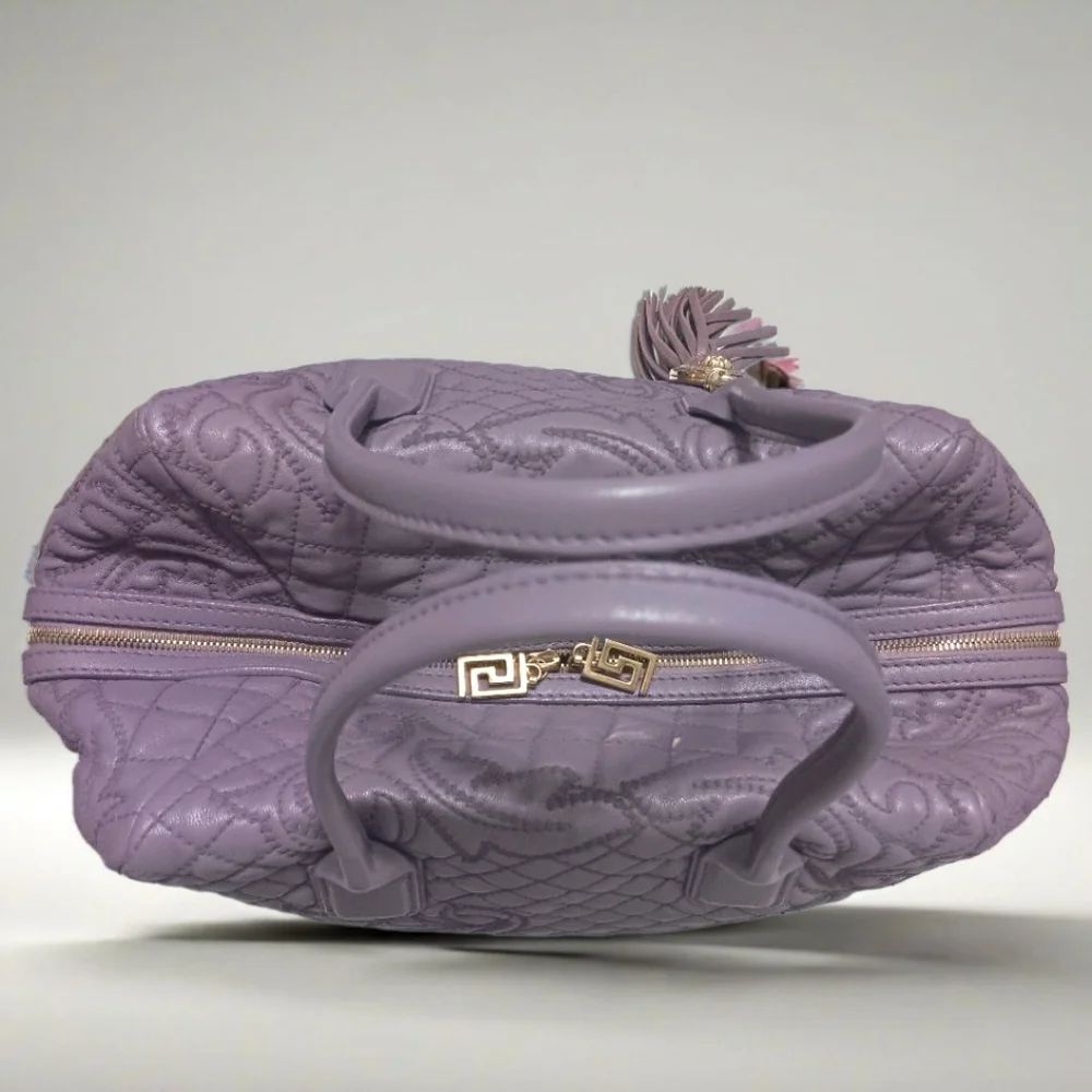 SOLD ✅️GIANNI VERSACE Vanitas Limited Edition Quilted Barocco Bag - PURPLE 💜 - Picture 13 of 17